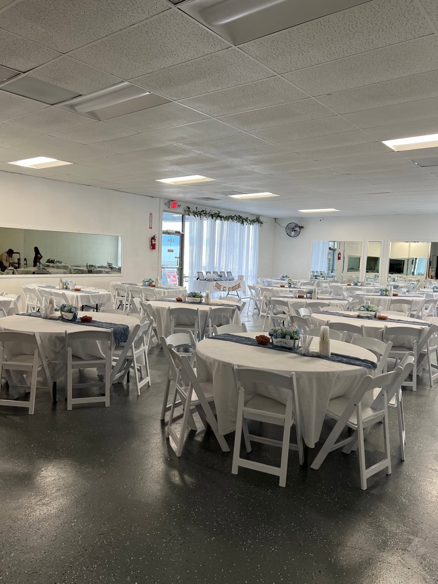 A bright baby shower filling Epic Venue Event Center with light in Kearns